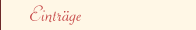 Einträge